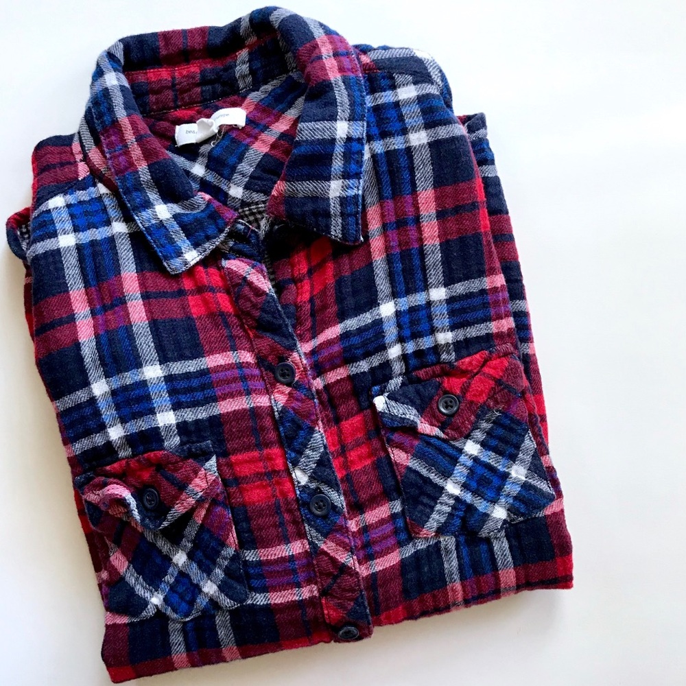 Beach Lunch Lounge Plaid Buttoned Shirt